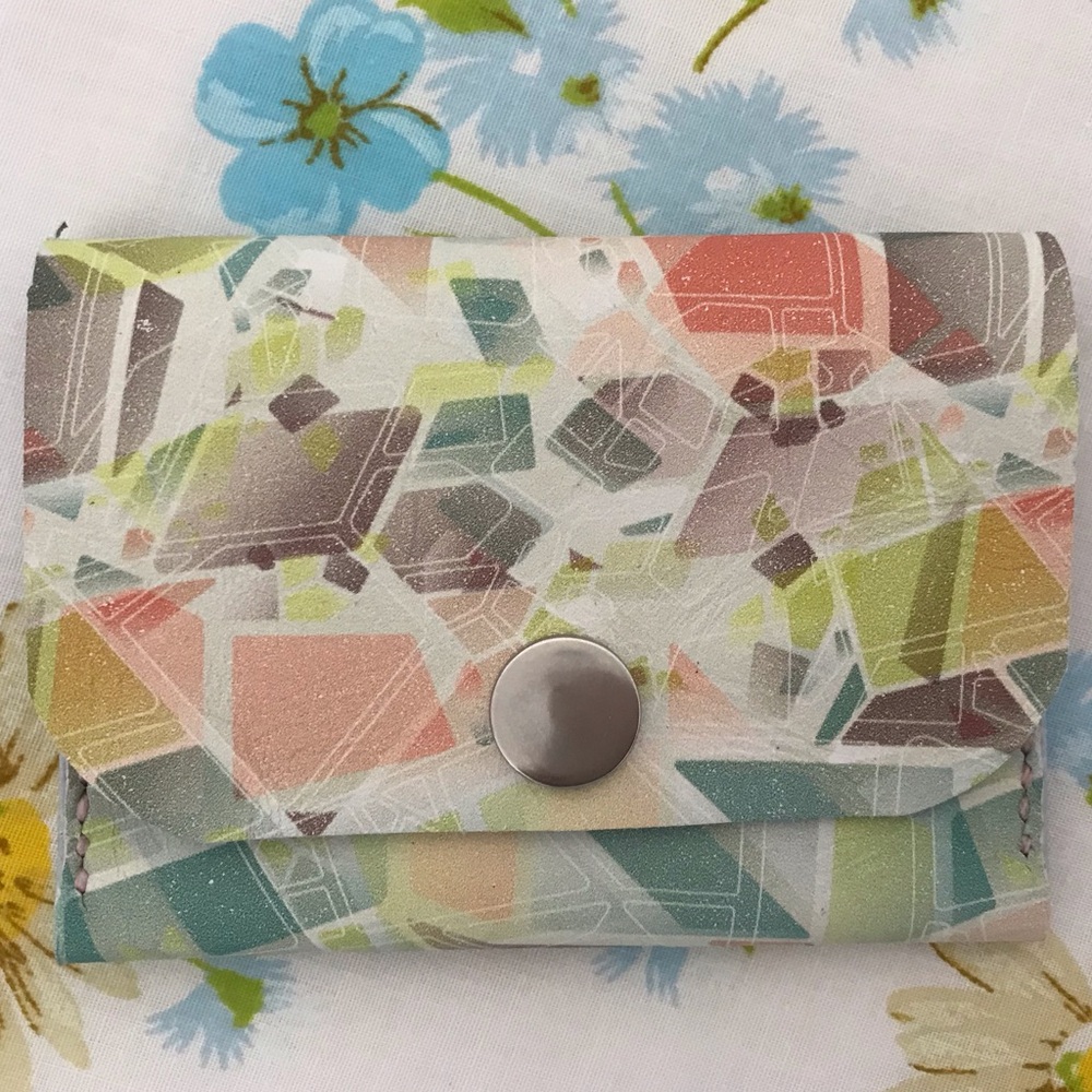 Hand Crafted Multicolor Geometric Wallet